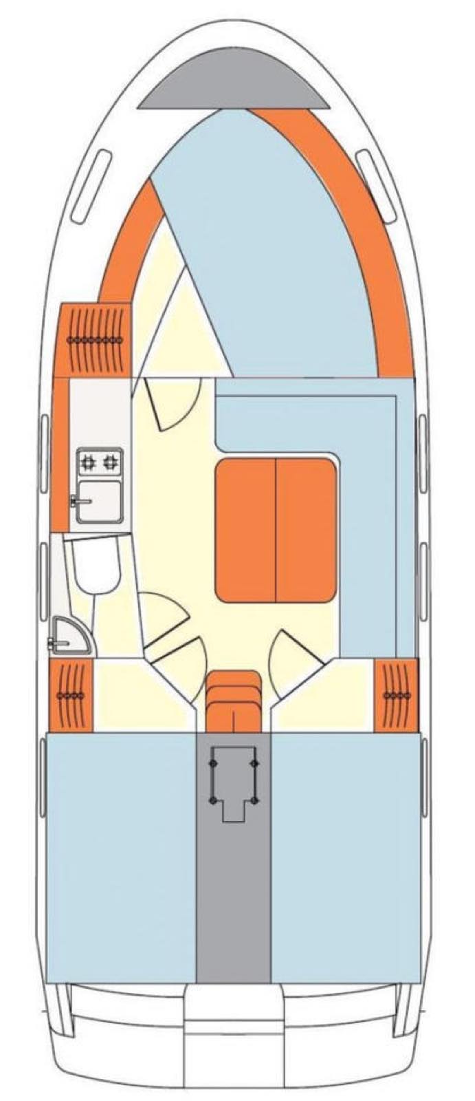 Hausboot Sina – an Bord